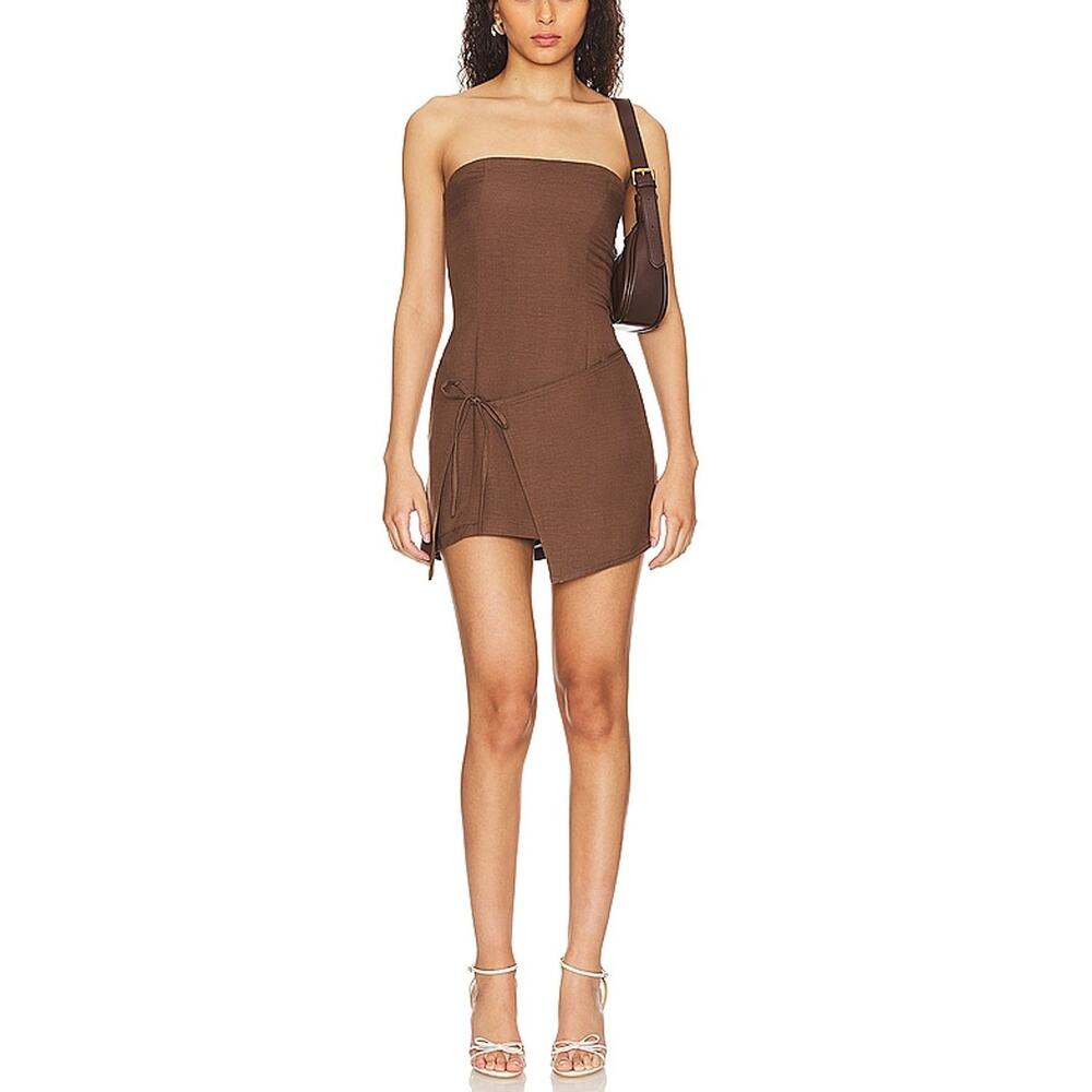 Lovers And Friends Chic Brown Jesenia Mini Dress Size XL NWT